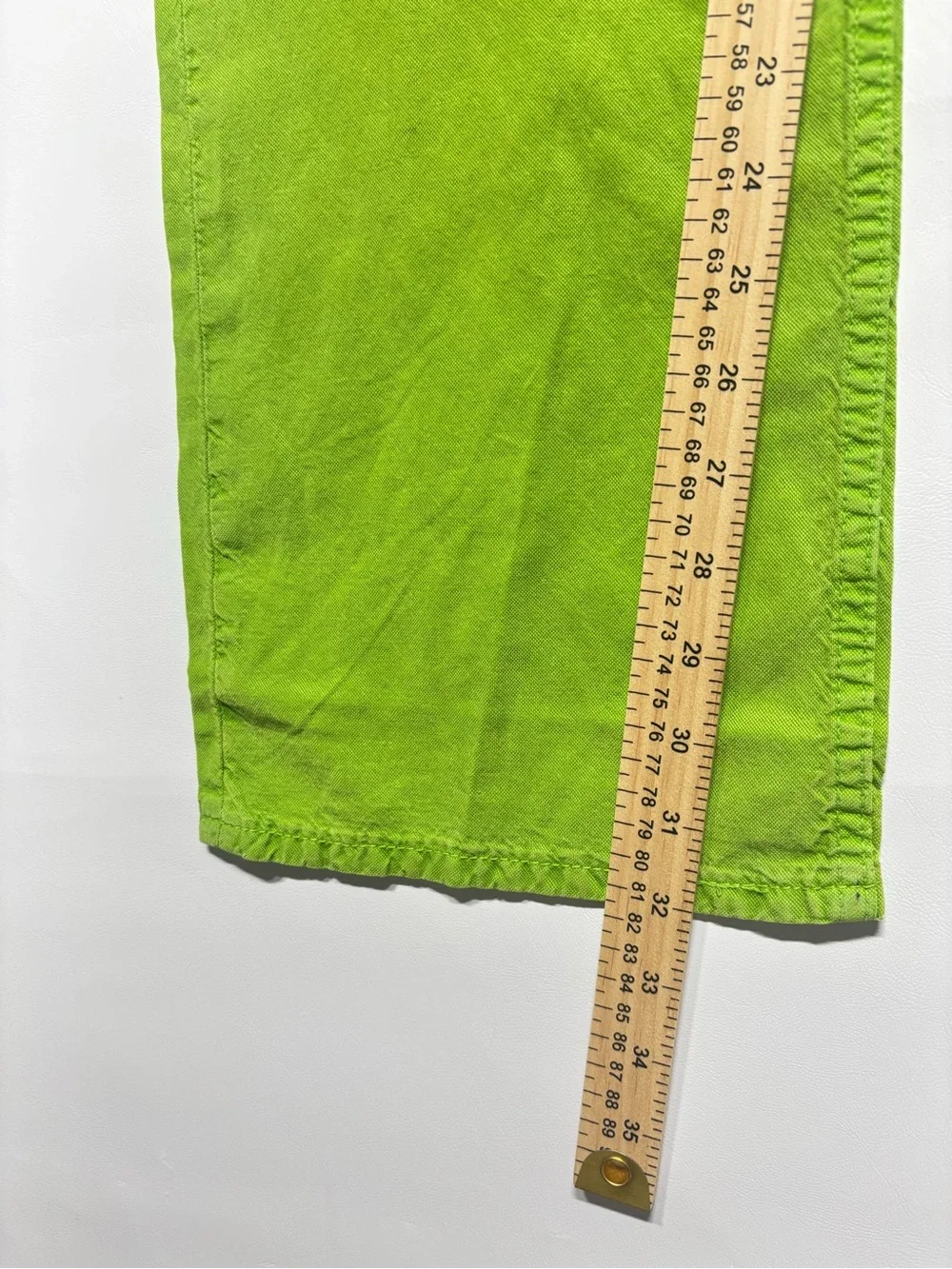 ✨Zara Women’s Mid-Rise Full Length Wide Leg Pants Lime Green Size 2